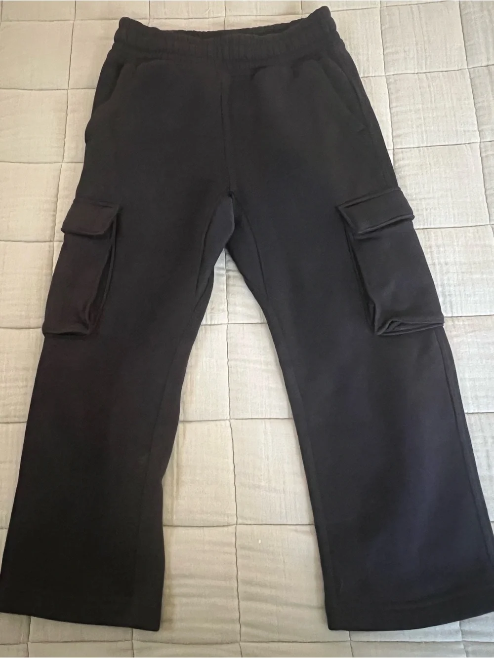 GAP Girl Set of Sweatpants in Black and Light Gray